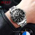 OLEVS 5885 Fashion Men Quartz WristWatch Fashion Business Men Power Reserve Stainless Steel Hand Watch